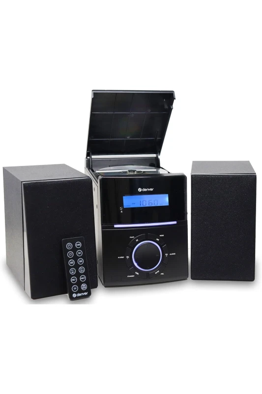 Image of Denver Denver MCA-240 Compact Micro HiFi System with CD, FM Radio & Alarm Black unisex