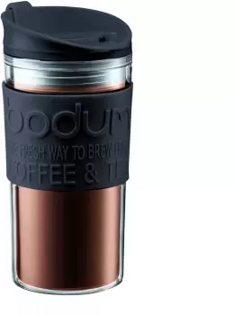 Image of Bodum Double Wall Travel Mug, 350ml Black