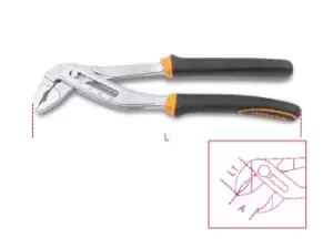 Image of Beta Tools 1048 BM250 9 Position 250mm Box Joint Slip Joint Pliers Max Jaw 48mm