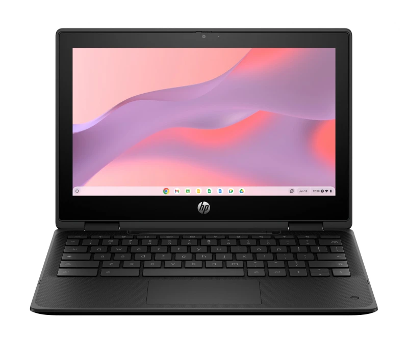 Image of HP Fortis Flip G1m Chromebook MediaTek Kompanio 520 29.5cm (11.6") Touch Screen HD 4GB LPDDR4x-SDRAM 32GB eMMC WiFi 6 (802.11ax) ChromeOS Black