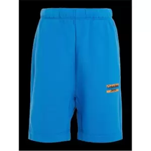 Image of Calvin Klein Jeans Mini Block Logo Jogger Shorts - Blue