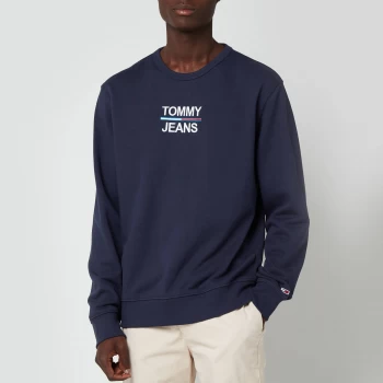 Image of Tommy Jeans Mens Essential Crew Sweat - Twilight Navy - XXL