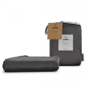 Image of Panda Bamboo Urban Grey Fitted Sheet Grey