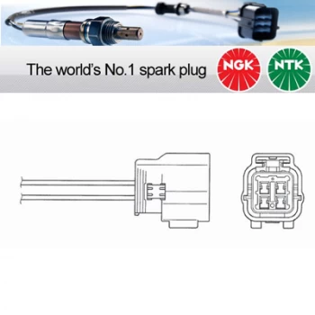 Image of NGK OZA341-F21 / 9358 Lambda Sensor Zirconia Type Oxygen O2 Exhaust Probe