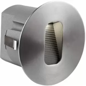 Image of Gea Effect recessed wall light, Stainless steel and polycarbonate