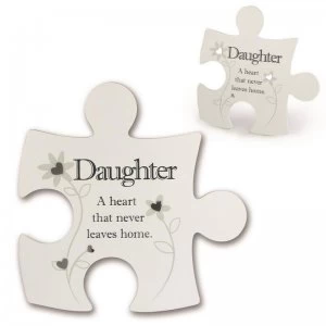 Image of Sentiment Jigsaw Wall Art - Daughter