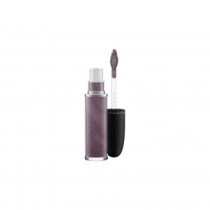 Image of MAC Retro Matte Metallic Liquid Lipcolour Silver Spoon