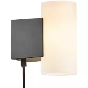 Image of Nordlux Mona LED Dimmable Wall Lamp Black/White, 2700K