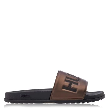 Image of Hugo Boss Match Slides Rust/Copper Size 10 Men