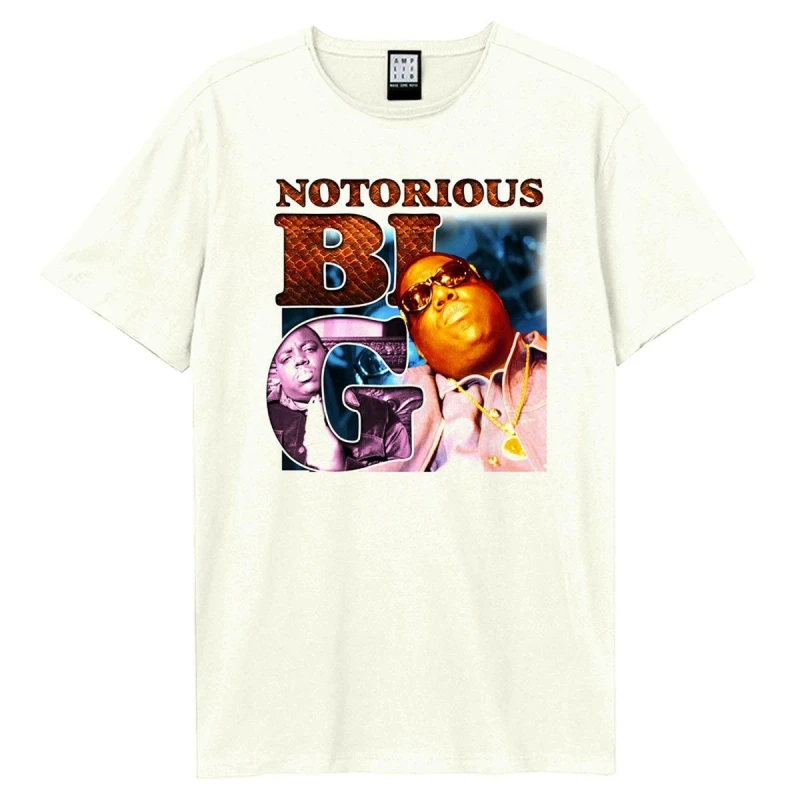 Image of Amplified Amplified Men 90's Bootleg Notorious Big T-Shirt in White Size: X-Small White XS Male 5063527694706