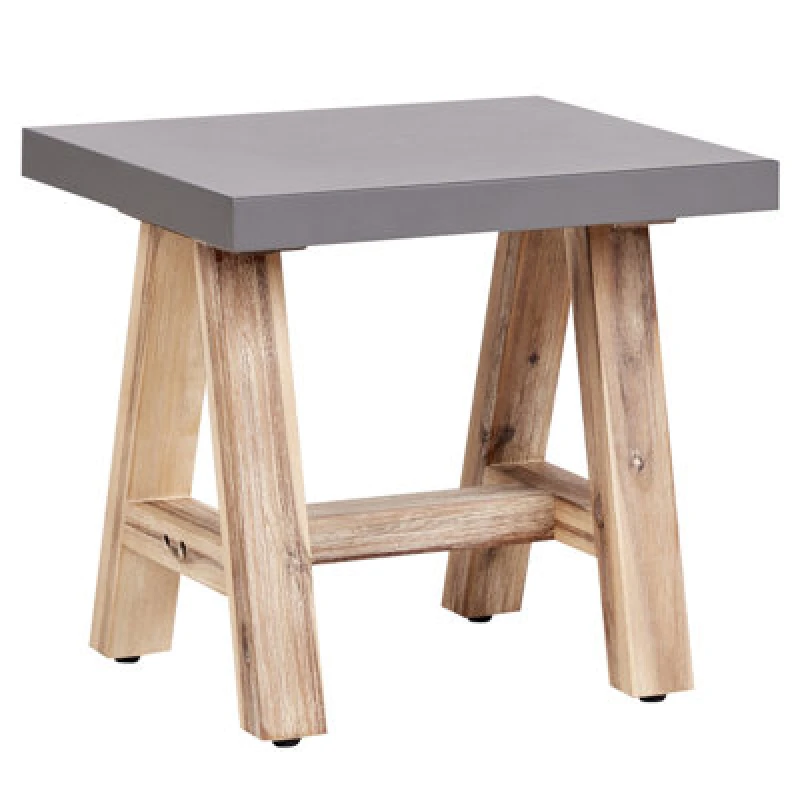 Image of Beliani Garden Stool Tonnare Grey
