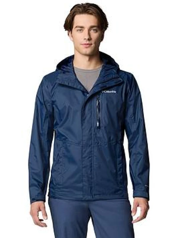 Image of Columbia POURING ADVENTURE III JACKET mens Jacket in Marine