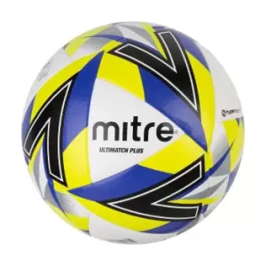 Image of Mitre Ultimatch Plus Match Ball (white/Blue/Green/Black, 4)