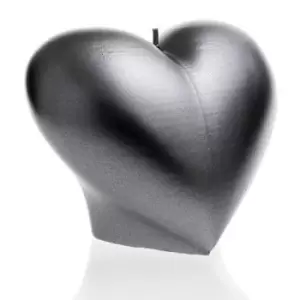 Image of Heart Smooth Candle – Steel