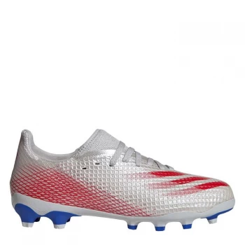Image of adidas X Ghosted .3 FG Junior Football Boots - SilverMet/Black