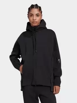 Image of adidas Mission Victory Loose Fit Full-zip Hoodie, Black, Size 2Xs, Women