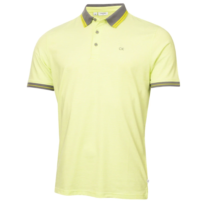 Image of Calvin Klein Golf G Blade Polo Shirt Mens - Green Green S