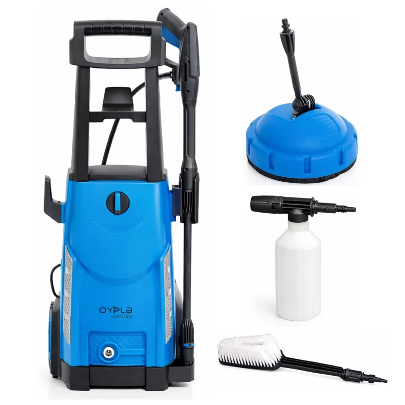 Image of Oypla High Pressure Jet Washer Cleaner & Accessories in Blue Blue Unisex