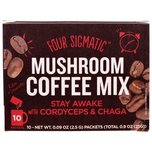 Image of Four Sigmatic Mushroom With Corduceps & Chaga Coffee 10 Sachets