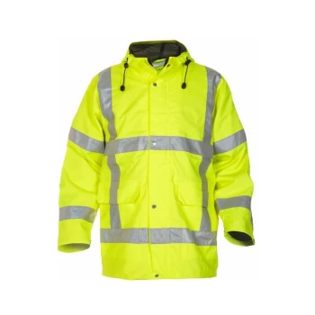 Image of UITHOORN SNS HI VIS WATERPROOF PARKA YELLOW SML - Hydrowear