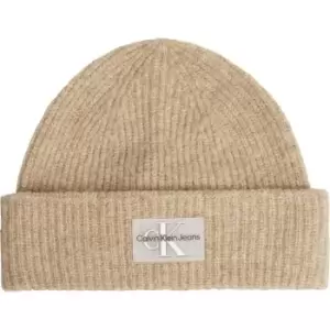 Image of Calvin Klein Jeans Neutral Mono Beanie - Beige