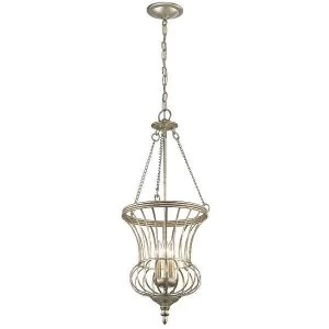 Image of 3 Light Medium Ceiling Pendant Gold, E14