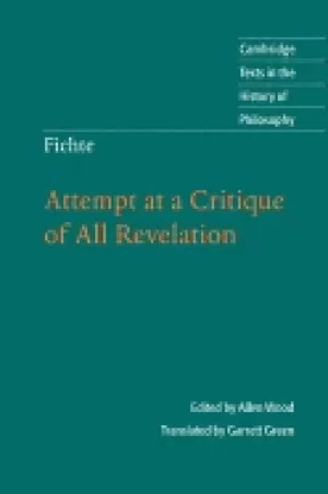 Image of fichte attempt at a critique of all revelation