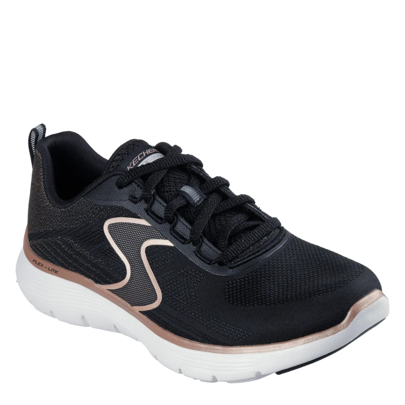 Image of Skechers Womens Flex Appeal 5.0 Slip On Trainers Black/Rose Gold female 5 (38)