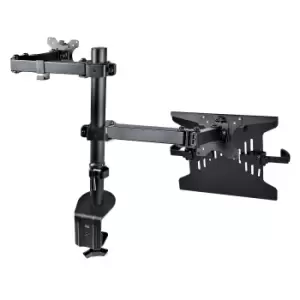 Image of StarTech.com Monitor Arm with VESA Laptop Tray, For a Laptop...