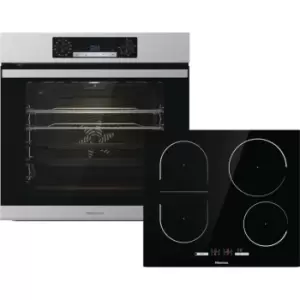 Image of Hisense BI6065IXUK Built In Electric Single Oven & Induction Hob Pack