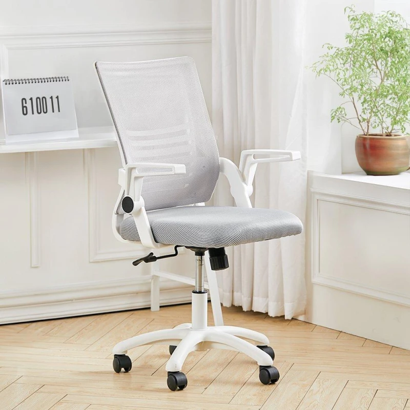 Image of Kabinet UK Hollow Grid Design Swivel Office Chair White White unisex One Size