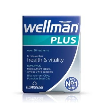 Image of Vitabiotics Wellman Plus Omega 3.6.9 Tablets & Capsules - 28+28s (Case of 4)