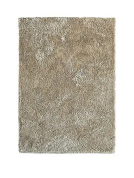Image of Very Home Glamour Shaggy Rug Champagne SC715 Unisex 120x170cm