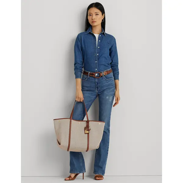 Image of Emerie Cotton Tote Bag, Extra Large