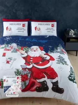 Image of 'Retro Father Christmas' Duvet Cover Set
