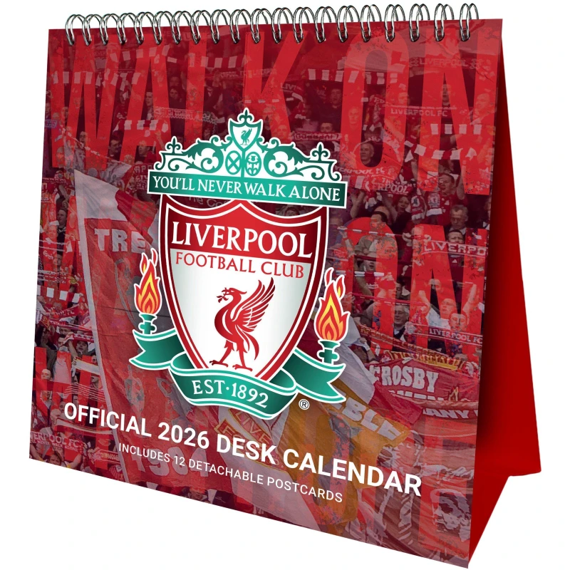 Image of Grange Manchester City Desk Calendar - Red Red One Size