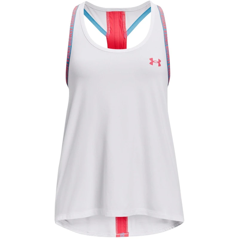 Image of Under Armour Knockout Tank Top Juniors - White White 6