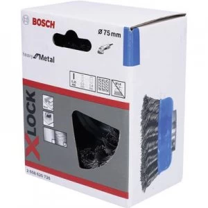 Image of Bosch Accessories X-LOCK pot brush 75 mm, cable-coated steel wire 2608620726
