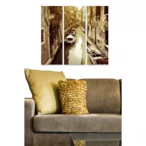 Image of MDF1803733 Multicolor Decorative MDF Painting (3 Pieces)