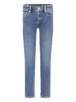 Image of Tommy Hilfiger Boys Spencer Slim Tapered Jean - Mid Wash, Size 7 Years