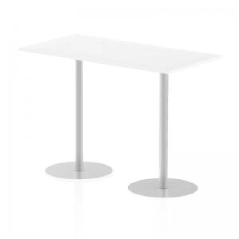 Image of Dynamic Italia 1600 x 800mm Poseur Rectangular Table White Top 1145mm High Leg ITL0294