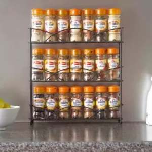 Image of Neo Black Free Standing 3 Tier Table Top Spice Rack