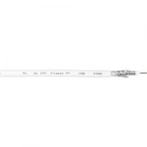 Image of Coax Outside diameter 6.90 mm 75 120 dB White Interkabel AC 100 Sold by the metre