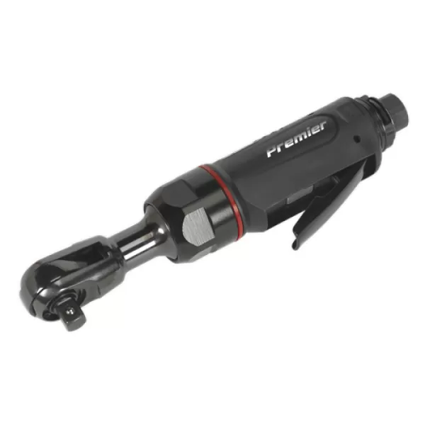 Image of Genuine SEALEY SA631 Air Ratchet Wrench Mini 3/8Sq Drive Premier