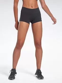 Image of Reebok United By Fitness Chase Bootie Shorts, Black Size XL Women
