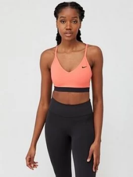 Image of Nike Light Support Indy Sports Bra - Ember