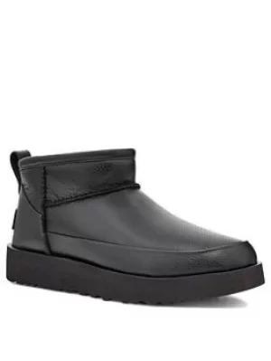 Image of UGG Ugg Classic Sugar Sustainable Ultra Mini Ankle Boot, Black, Size 8, Women