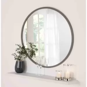 Image of Yearn Mirrors Yearn Classic Round Grey Mirror 102Cm
