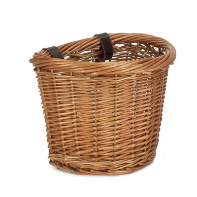 Image of Red Hamper H042 Wicker Heritage Oval Bicycle Bike Basket