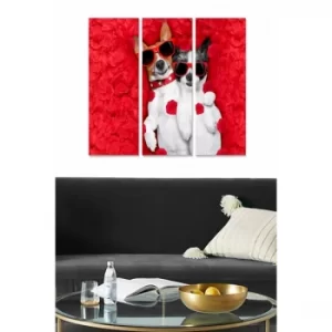 Image of MDF558480436 Multicolor Decorative MDF Painting (3 Pieces)